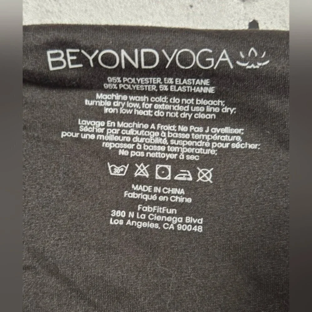 Beyond Yoga Black Infinity Scarf with Hidden Pocket